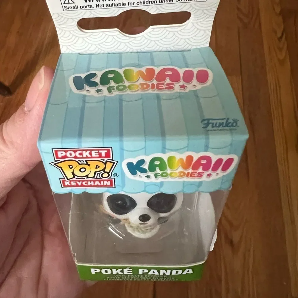 Funko Pocket Pop! Keychain: Kawaii Foodies Poké Panda - Black and White